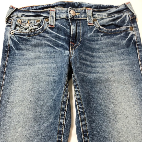 True Religion Joey Twisted Flare Denim Jeans - 31 - Picture 5 of 16